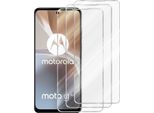Cadorabo 3X Pellicola Protettiva Per Motorola Moto G32 In Crystal Clear Pellicola Temperata Protettiva Dello Schermo Blindata