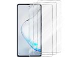 Cadorabo 3X Pellicola Protettiva Per Samsung Galaxy A81 / Note 10 Lite / M60S In Crystal Clear Pellicola Protettiva Temperata Per Display
