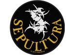 Sepultura - Logo Rotondo - Patch RO2274 (Taglia Unica) (Nero/Giallo/Bianco)