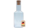 Caraffa In Vetro Intirilife Con Bordo Dorato E Tappo - Capacità 1,7 Litri - Caraffa In Cristallo Per Acqua Tè Freddo Vino Succo Di Frutta