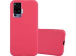 Cadorabo Custodia Per Vivo X51 5G In Candy Red Custodia Protettiva In Tpu Flessibile Silicone Cover Cover Telefono Cellulare