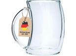 Bicchiere Termico A Doppia Parete Intirilife - Stile Curvo - Capacità 200 Ml - Isolato A Bocca Per Latte Macchiato, Come Bicchiere Da Tè O Da Caffè Con Manico