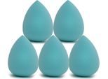 Intirilife Set Di 5 Spugne Per Il Trucco A Forma Di Uovo In Azzurro - Morbida Spugna Di Bellezza Per Fondotinta E Correttore Spugna Per Il Trucco Per Fondotinta In Crema E Liquido