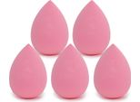 Intirilife Set Di 5 Spugne Per Il Trucco A Forma Di Uovo In Rosa Chiaro - Morbida Spugna Di Bellezza Per Fondotinta E Correttore Spugna Per Il Trucco Per Fondotinta In Crema E Liquido