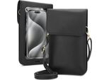 Borsa A Tracolla Per Cellulare Wiko Slide 2 Piccola Borsetta Con Scomparto Per Cellulare E Finestra Di Visualizzazione, Borsa A Tracolla Copri Cellulare Da Donna