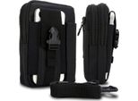 Custodia Tattica Per Cellulare -Molle- Custodia Edc Per Wiko Sunset 2 Con Tracolla - Supporto Per Cellulare Copertura Militare Custodia Da Cintura Max. 6,7 Pollici