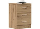Vidaxl Comodini 2 Pz. Rovere Artigianale 38X35X55 Cm Materiale A Base Di Legno