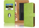 Cadorabo Cover Per Lg L50 Custodia Per Cellulare In Verde Con Slot Per Schede, 360 Gradi Di Copertura Protettiva Per Flip- Flip Case Book Cover Custodia Per Cellulare In Finto Cuoio