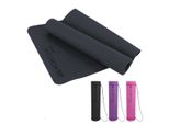 Mobiclinic, Tappetino Da Yoga, Cinghia Di Trasporto Inclusa, Spessore 6 Mm, , Antiscivolo, Lavabile, Impermeabile, Fitness, Sport, Flessibile, Tpe, Colore Nero