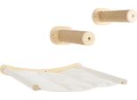 Scaffale Da Parete Per Gatti, Elevata Capacità Di Carico, Design Salvaspazio, Colore Legno