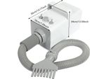 Asciugacapelli Per Animali Domestici, Potenza 2800W, Velocità Del Vento Regolabile, Selezione Versatile Degli Ugelli, Bianco