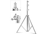 Stativo Per Luci, Regolabile In Altezza, Struttura In Acciaio Inox Resistente, 280 Cm