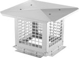 Canna Fumaria In Acciaio Inox 304 Canna Fumaria 381X381X250 Mm Canna Fumaria Per La Protezione Degli Uccelli, Cappello Per La Pioggia Canna Fumaria 2 Metodi Di Installazione Canna Fumaria Compatibile Con Vari Tipi Di Camino
