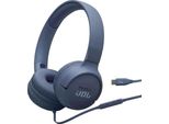 Jbl Tune 520C USB-C, Cavo, Parlato/Musica, 10 - 40000 Hz, 150 G, Cuffie, Blu