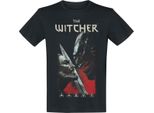 Maglietta The Witcher Herren La Maledizione Dei Corvi Schwarz L