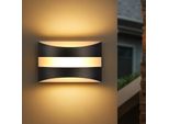 Zmh Led Applique Da Parete Per Interni - Illuminazione A Parete Nera Su E Giù Luci Scale Illuminazione 5W Applique Moderne Industriali 3000K Bianco Caldo Per Camera Da Letto Cucina Corridoio