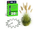 Supporto Per Piante Perenni Kadax Rotondo Ø 21 Cm In Set Da 20, Supporto Per Piante In Plastica, Supporto Per Piante Perenni Per Ortensie E Peonie, Supporto Per Ortensie, Anello Per Piante (Verde, 20 Pezzi)