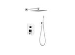 Webo Doccia A Pioggia Da Incasso "Rio"" Set Completo Con Soffione E Doccetta 20 Cm - Cromo"