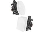 Altoparlante Da Incasso A Soffitto Pyle, Altoparlante Da Soffitto Da 16,5 Cm Bluetooth, Tweeter, Woofer Piatto, Altoparlante Da Parete A 2 Vie Da 200 W, Altoparlante Da Soffitto Per Ufficio
