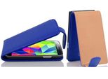 Cadorabo Custodia Protettiva Per Samsung Galaxy S5 Mini / S5 Mini Duos Cover In Blu Flip Case Custodia Per Cellulare Cover In Pelle Finta
