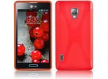Cadorabo Custodia Per Telefono Cellulare Per Lg Optimus L7 Ii In Rosso Cover Tpu Silicone Back Cover Custodia