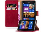Cadorabo Cover Per Nokia Lumia 925 Cover Protettiva In Rosso Cover Per Cellulare Custodia Libro Custodia