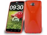 Cadorabo Custodia Per Telefono Cellulare Per Lg G Pad Pro Lite In Cover Rossa Tpu Silicone Back Cover Case