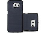 Cadorabo Cover Per Samsung Galaxy S6 Cover Protettiva In Blu Custodia Rigida Look Legno Cellulare Cover