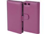 Cadorabo Custodia Per Sony Xperia M5 In Viola Copertura Posteriore Telefono Cellulare Protettivo Copertura Libro Custodia Libretto Slot Per Schede
