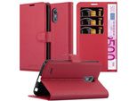 Cadorabo Custodia Per Lg Stylus 3 Custodia Protettiva In Rosso Custodia Per Cellulare Cover Chiusura Magnetica