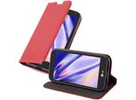 Cadorabo Cover Per Lg K3 2017 Cover Protettiva In Rosso Custodia Per Cellulare Cover Chiusura Magnetica