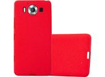 Cadorabo Cover Protettiva Per Nokia Lumia 950 In Rosso Custodia Per Cellulare Tpu Etui Cover Case