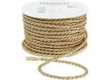 Nastro In Corda D'oro 4 Mm 25 M, Nastro Decorativo, Cordoncino Artigianale, Gioielli Fai Da Te, Decorazioni Per La Casa