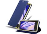 Cadorabo Custodia Per Cellulare Per Nokia Lumia 920 Custodia Protettiva In Blu Cover Etui Book Case Booklet
