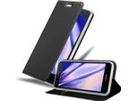 Cadorabo Custodia Per Cellulare Per Huawei Ascend P7 Custodia Protettiva In Nero Cover Etui Book Case Booklet