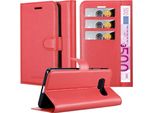 Cadorabo Custodia Per Samsung Galaxy S10E Custodia Protettiva In Rosso Custodia Per Cellulare Cover Chiusura Magnetica