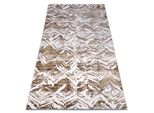 Tappeto Acrilico Dizayn 121 Beige / Verde Beige 80X150 Cm