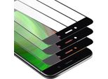 Cadorabo 3X Pellicola Protettiva A Schermo Intero Per Huawei Enjoy 7 Plus In Nero Vetro Protettivo Del Display Temperato
