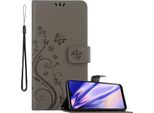 Cadorabo Cover Per Samsung Galaxy A21 Cover Protettiva In Grigio Cover Protettiva Custodia Telefono Cellulare Custodia Fiori Custodia Fiore