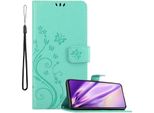 Cadorabo Cover Per Honor 20 Pro Cover Protettiva In Turchese Cover Protettiva Cover Per Telefono Cellulare Cover Fiori Custodia Fiore