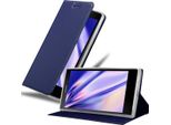 Cadorabo Custodia Per Cellulare Per Sony Xperia L2 Custodia Protettiva In Blu Cover Etui Book Case Booklet
