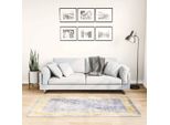 Vidaxl Tappeto Lavabile 80X150 Cm Grigio Antiscivolo