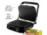 Griglia Elettrica A Contatto Domo Genius Con Rivestimento Antiaderente, Con Display In Acciaio Inox, Nero (DO9249G)