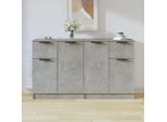 Maison Exclusive - Credenze 2 Pz Grigio Cemento 60X30X70 Cm In Legno Multistrato