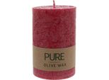 Candela Di Cera D'oliva Pure - Crimson 90X60 Confezione Da 8 Pezzi