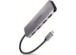 Axagon Axagon HMC-HCR3A 3X USB-A+ Hdmi+ Sd/Microsd USB-C 3.2 Gen 1 Hub 20Cm Wired Usb 3.2 Gen 1 (3.1 Gen 1) Type-A Grigio