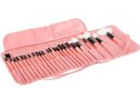 Verk 24379 Set Di Pennelli Per Cosmetici In Astuccio Rosa 24 Pezzi