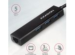 Axagon Axagon HMC-GL3A Hub USB-C 3X USB-A Gbit-Lan Nero Usb 3.2 Gen 1 (3.1 Gen 1) Type-C 5000 Mbit/S Nero
