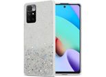 Cadorabo Custodia Per Xiaomi Redmi 10 Custodia Protettiva In Custodia Trasparente Per Telefono Cellulare Tpu Custodia Cover Glitter Glitter