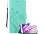 Cadorabo Cover Per Samsung Galaxy S4 Cover Protettiva In Turchese Cover Protettiva Cover Per Telefono Cellulare Cover Fiori Custodia Fiore